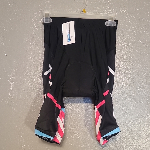 Weimostar Black Athletic Shorts with Pink and Blue Accents NWOT Size XL Cool Max - Picture 1 of 10